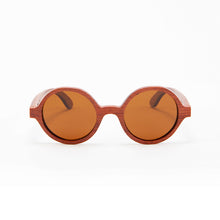 Load image into Gallery viewer, Fabrix Wooden Sunglasses - CLAYTON on Rosewood Front