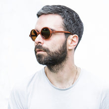 Load image into Gallery viewer, Fabrix Wooden Sunglasses - CLAYTON Rosewood Portrait 02