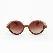 Load image into Gallery viewer, Fabrix Wooden Sunglasses - CLAYTON on Walnut Front