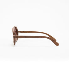 Load image into Gallery viewer, Fabrix Wooden Sunglasses - CLAYTON on Walnut Side
