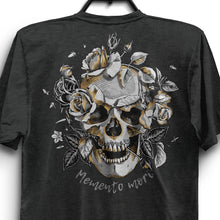 Load image into Gallery viewer, Memento Mori Unisex Triblend T-Shirt - Charcoal-Black