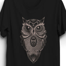 Load image into Gallery viewer, Fabrix Apparel Owl T-Shirt Black Zoom