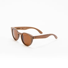 Load image into Gallery viewer, Fabrix Wooden Sunglasses - GRACE on Walnut Perspective