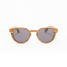 Load image into Gallery viewer, Fabrix Wooden Sunglasses - GRACE on Zebra Front