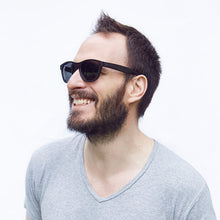 Load image into Gallery viewer, Fabrix Wooden Sunglasses - JARVIS Ebony Portrait 01