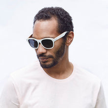Load image into Gallery viewer, Fabrix Wooden Sunglasses - JARVIS White on Zebra Portrait 01