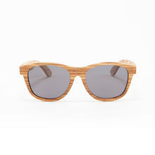 Load image into Gallery viewer, Fabrix Wooden Sunglasses - JARVIS on Zebra Front