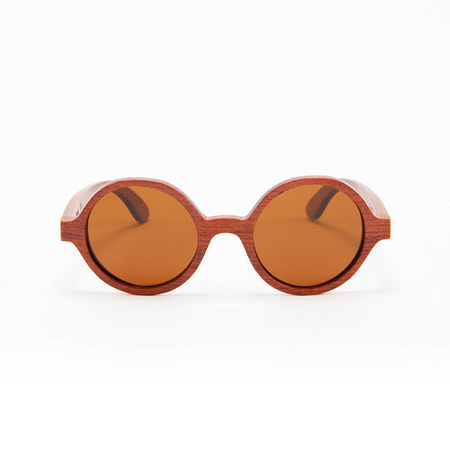 Fabrix Wooden Sunglasses - CLAYTON on Rosewood Front