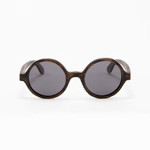 Load image into Gallery viewer, Fabrix Wooden Sunglasses - CLAYTON on Smoky Walnut Front
