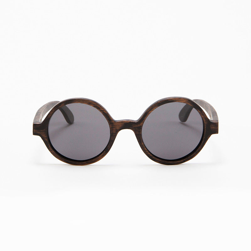 Fabrix Wooden Sunglasses - CLAYTON on Smoky Walnut Front
