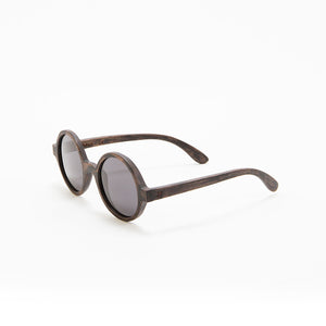 Fabrix Wooden Sunglasses - CLAYTON on Smoky Walnut Perspective
