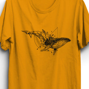 Free Whale Unisex T-Shirt - Orange