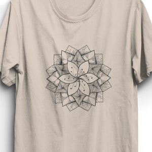 Lotus Unisex T-Shirt - Cream