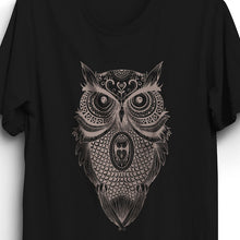 Load image into Gallery viewer, Fabrix Apparel Owl T-Shirt Black Zoom
