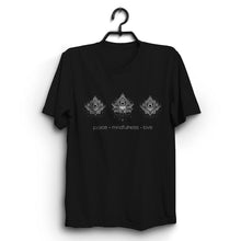 Load image into Gallery viewer, Fabrix Apparel Peace Mindfulness Love Black
