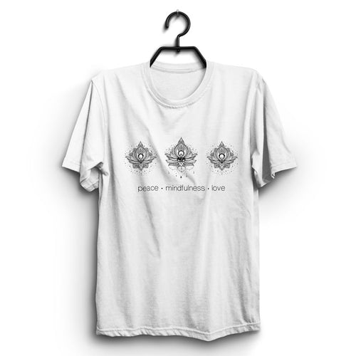 Fabrix Apparel Peace Mindfulness Love White