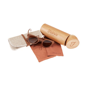 Fabrix Wooden Sunglasses - GRACE Walnut Whats In The Box