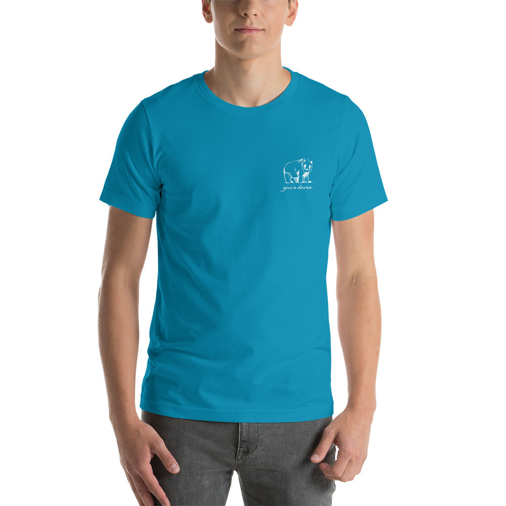Give A Damn Unisex T-Shirt - Aqua